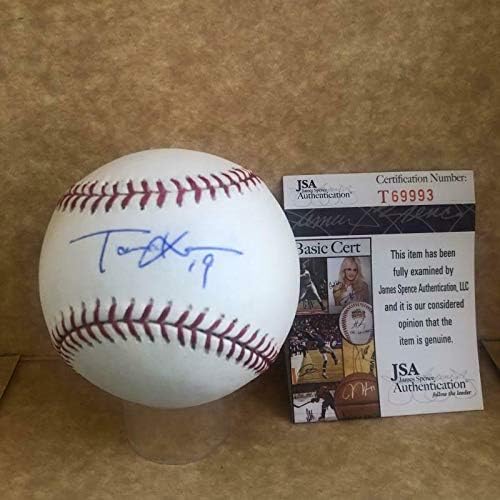 Масахиро Танака Ню Йорк Янкис Подписа Auto M. l. Baseball Jsa 69993 - Бейзболни топки с автографи