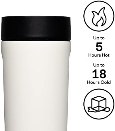 Кафеена Чаша за пътуване с втулка от неръждаема стомана, защищающая от разливи, Запазва напитките студени в продължение на 9 часа и горещо