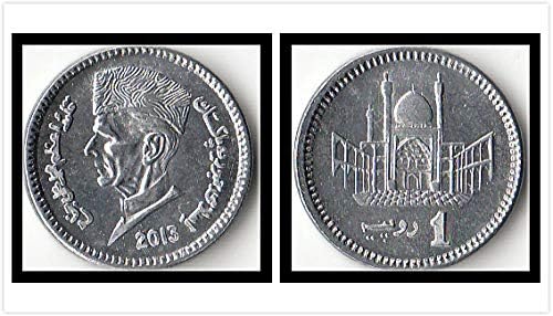 Азиатската Нова Монета пакистанското година на издаване в 1 Рупия Скучна Колекция от подаръци за чуждестранни монети