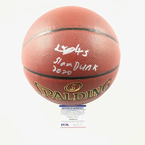 ДЕРИК ДЖОУНС-младши Подписа Баскетболен договор PSA/DNA Chicago Bulls С автограф - Баскетболни топки с автограф