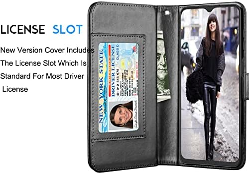 Калъф Tekcoo Galaxy A03S, [Версия за САЩ] Калъф-джобен формат на Galaxy A03S, Луксозни Отделения за кредитни карти, изкуствена кожа,