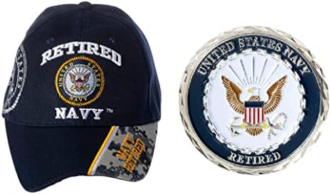 Бейзболна шапка на Военноморските сили на САЩ USN излезе в оставка и бе с набор от монети Pride Challenge