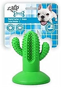 Гумена играчка за Дъвчене за кучета ALL FOR PAWS Стоматологичен Cactus, Малка, Синя, 1.8 кг