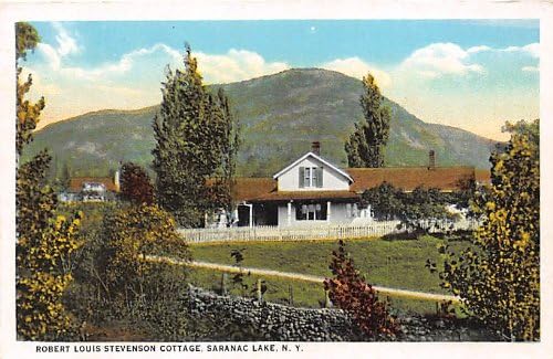 Езерото Саранак, пощенска Картичка от Ню Йорк