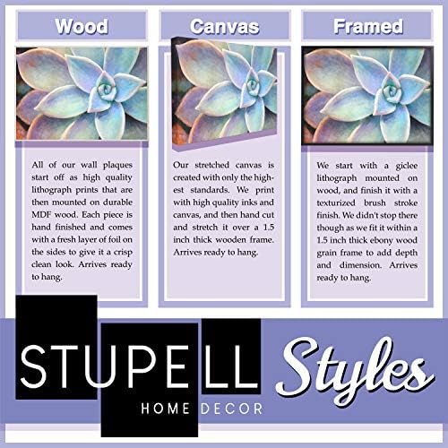 Стенни дъска Stupell Home Décor ABCs 123s Song and Icons, 10 x 0,5 x 15, С гордост Произведена в САЩ